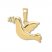 Dove Charm 14K Yellow Gold