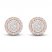 Diamond Stud Earrings 1/4 ct tw Round-Cut 10K Rose Gold