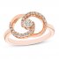 Encircled by Love Diamond Ring 1/3 ct tw Round-cut 10K Rose Gold