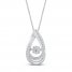 Unstoppable Love Diamond Necklace 1/3 ct tw 10K White Gold 19"