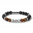 Bulova Beaded Tiger's Eye Bracelet 8.25"