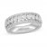 Neil Lane Premier Diamond Anniversary Ring 1-1/6 ct tw Pear/Round 14K White Gold