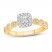 Diamond Engagement Ring 1/2 ct tw Round-cut 10K Two-Tone Gold