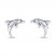 Petite Dolphin Earrings Sterling Silver