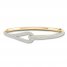 Love + Be Loved Diamond Bangle Bracelet 4 ct tw 14K Yellow Gold