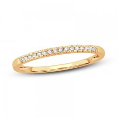 Diamond Wedding Band 1/15 ct tw Round-cut 14K Yellow Gold