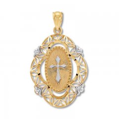 Cross Charm 10K Yellow Gold