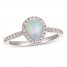 Le Vian Opal & Diamond Ring 1/3 ct tw 14K Vanilla Gold