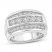 Men's Diamond Wedding Band 2 ct tw 10K White Gold