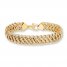 Sedusa Link Bracelet 10K Yellow Gold 7.5" Length