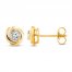 Center of Me Diamond Stud Earrings 1/4 ct tw 10K Yellow Gold