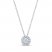 THE LEO Diamond Necklace 1/2 ct tw Round-cut 14K White Gold 19"