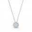 THE LEO Diamond Necklace 1/2 ct tw Round-cut 14K White Gold 19"