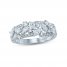 Monique Lhuillier Bliss Diamond Anniversary Band 1-1/4 ct tw Round & Marquise-cut 18K White Gold