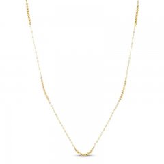 Beaded Necklace 10K Yellow Gold 36"