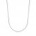 Cable Chain Necklace 14K White Gold 24" Length