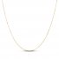 Men's Curb Link Chain Necklace 14K Yellow Gold 18"