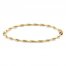 Italian Braided Bangle Bracelet 14K Yellow Gold