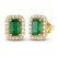 Le Vian Emerald Earrings 1/3 ct tw Diamonds 14K Honey Gold