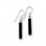 Onyx Dangle Earrings Sterling Silver