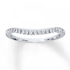 Previously Owned Diamond Wedding Band 1/6 ct tw Round-cut 14K White Gold