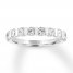 Leo Diamond Anniversary Band 1-1/5 ct tw 14K White Gold