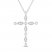 Diamond Cross Necklace 1/5 ct tw Marquise & Round-cut Sterling Silver 18"