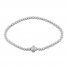 Forever Connected Diamond Bracelet 1 ct tw Round/Pear 10K White Gold