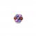 Le Vian Garnet, Tanzanite & Amethyst Ring 1/10 ct tw Diamonds 14K Strawberry Gold