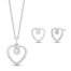 Hallmark Diamonds Boxed Set 1/8 ct tw Round-cut Sterling Silver