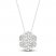 Diamond Fashion Necklace 1/3 ct tw Round-cut 10K White Gold 18"