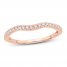 Diamond Wedding Band 1/8 ct tw Round-Cut 14K Rose Gold