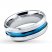 Wedding Band Blue Ion-Plated Stainless Steel 8mm