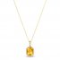 Le Vian Citrine Necklace 1/6 ct tw Diamonds 14K Honey Gold 18"