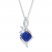 Lab-Created Sapphires Sterling Silver Necklace