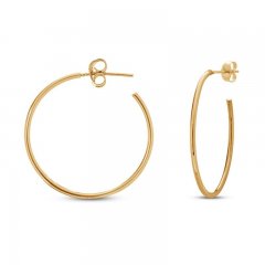 Hoop Earrings 14K Yellow Gold 25mm