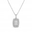 Forever Connected Diamond Necklace 1/2 ct tw Round/Princess 10K White Gold 18"