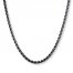 Men's Wheat Chain Stainless Steel Necklace 24" Length