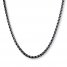 Men's Wheat Chain Stainless Steel Necklace 24" Length