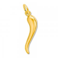 Italian Horn Charm 14K Yellow Gold