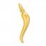 Italian Horn Charm 14K Yellow Gold