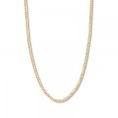 22" Curb Chain 10K Yellow Gold Appx. 4.4mm