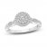 Diamond Engagement Ring 1/2 ct tw Round-Cut 10K White Gold