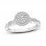 Diamond Engagement Ring 1/2 ct tw Round-Cut 10K White Gold