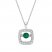 Unstoppable Love Emerald Necklace 1/4 ct tw 10K White Gold 19"