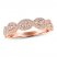 Adrianna Papell Diamond Anniversary Ring 3/8 ct tw Round-cut 14K Rose Gold