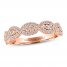 Adrianna Papell Diamond Anniversary Ring 3/8 ct tw Round-cut 14K Rose Gold