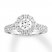 Diamond Engagement Ring 1-3/8 ct tw Round-cut 14K White Gold