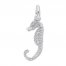 Seahorse Charm Sterling Silver