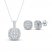 Diamond Gift Set 1 ct tw Round-Cut 10K White Gold